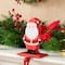 Glitzhome® 6.5" Christmas Santa & Snowman Stocking Holder Set